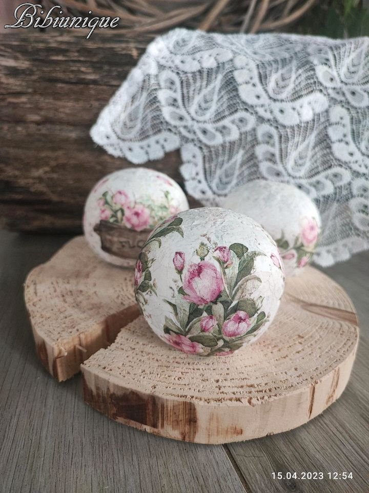 3er Set Tonkugeln
