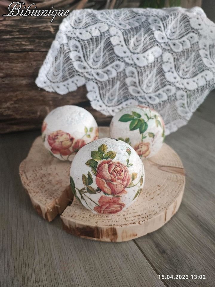 3er Set Tonkugeln